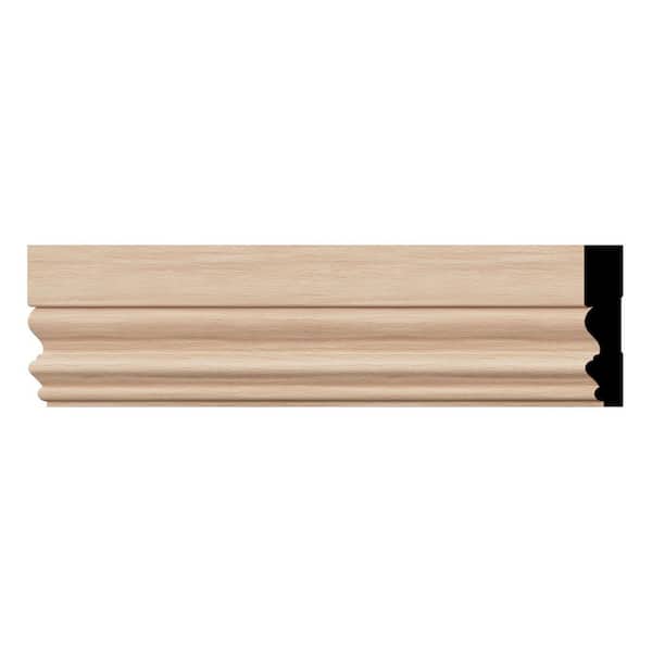 Ekena Millwork VICC 0.69 in. D x 3.5 in. W x 96 in. L Wood (Red Oak) Victorian Casing Moulding