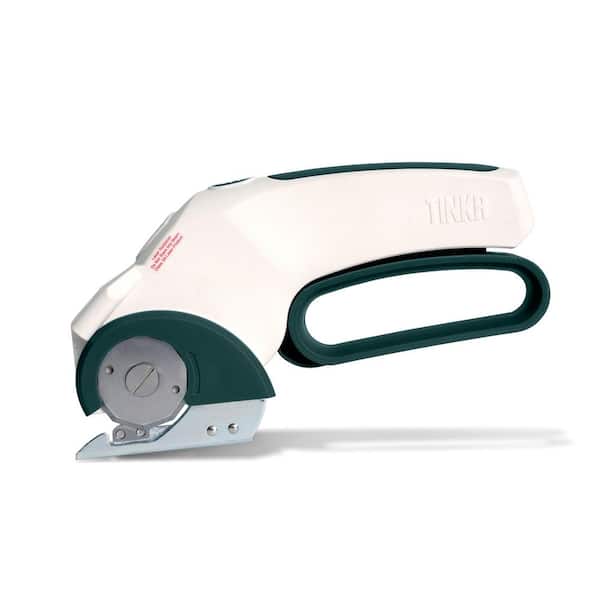 Cordless Electric Scissors with Laser Guide in Green