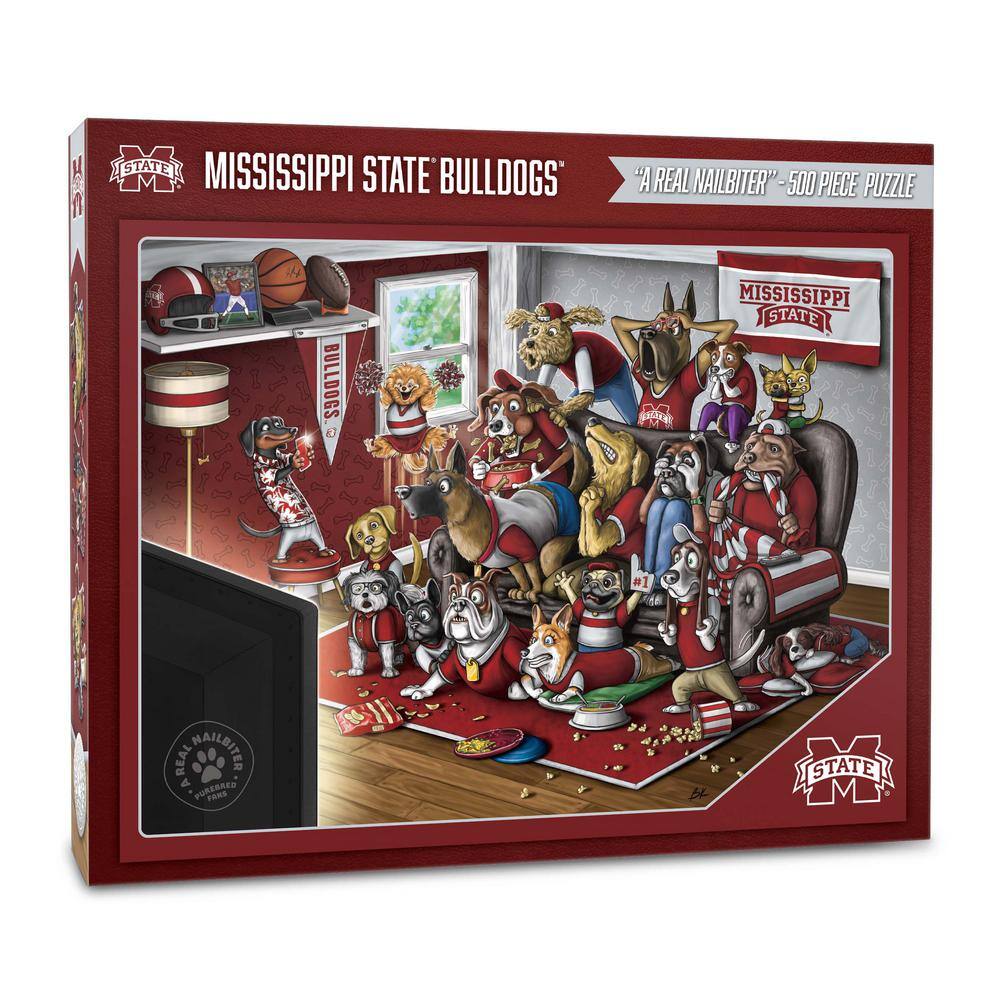 NCAA Mississippi St Bulldogs Purebred Fans Puzzle-A Real Nailbiter (500-Piece) price history on PriceWatchPro