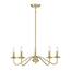 SAVOY HOUSE Meridian 6-Light Natural Brass Chandelier M100119NB - The ...