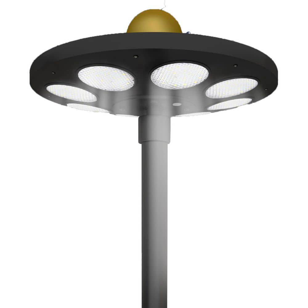 Solar Powered Flag Pole LED Light for 15-25 ft. From Dusk to Dawn, Waterpro