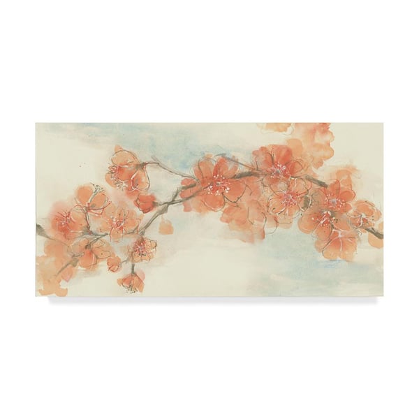 Trademark Fine Art Chris Paschke Peach Blossom Ii Canvas Unframed Photography Wall Art 16 in. x 32 in