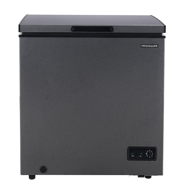 Frigidaire 5 cu. ft. Manual Defrost Chest Freezer, Garage Ready Deep Freezer With Adjustable Thermostat in Black