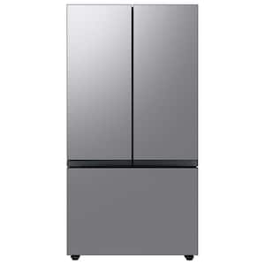 Bespoke 24 cu. ft. 3-Door French Door Smart Refrigerator with Beverage Center in Stainless Steel, Counter Depth