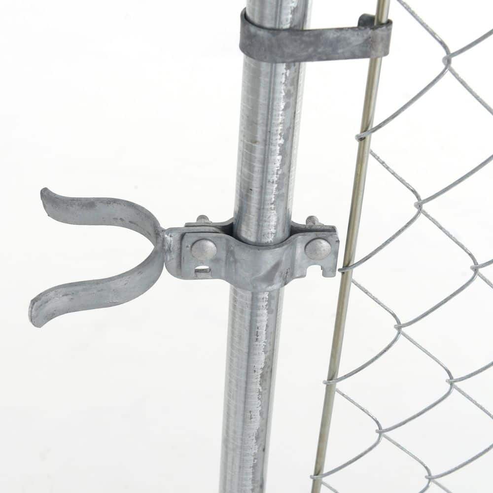 Adjustable Silver Chain Link Walk-Through Gate Kit, 4' x 6'