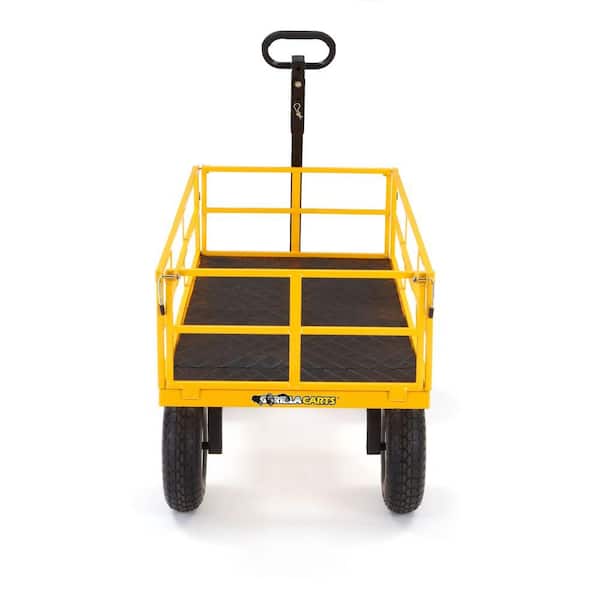 Gorilla Carts 1,200 lbs. Heavy-Duty Steel Utility Cart GOR1201B - The Home  Depot