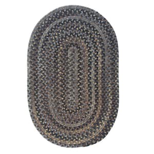 Cage Cashew 2 ft. x 3 ft. Oval Braided Area Rug