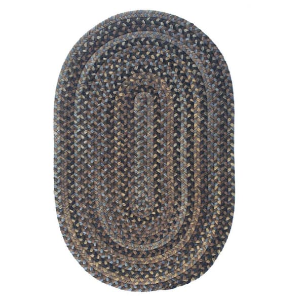 Unbranded Cage Cashew 2 ft. x 3 ft. Oval Braided Area Rug