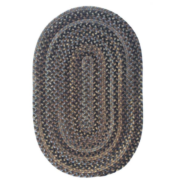 Home Decorators Collection Cage Cashew 5 ft. x 8 ft. Braided Oval Area Rug