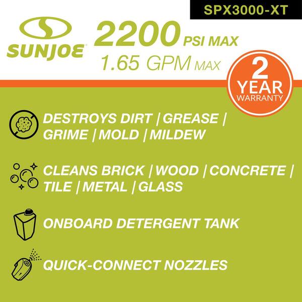 Sun Joe 2200 Max PSI 1.65 GPM 13 Amp 