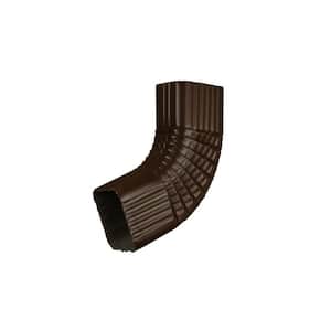 3 in. x 4 in. Alcoa Musket Brown Aluminum Downspout B Elbow