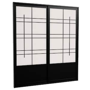 7 ft. Black Eudes 0-Panel Room Divider