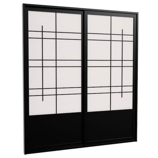 Red Lantern 6-ft x 3-ft Oriental Furniture Bamboo Fence Panel with Lattice - Beige Stained Finish
