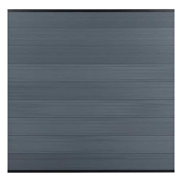 Durable 5. 8ft. H x 5. 9ft. W Grey WPC Waterproof Composite Fence Panel