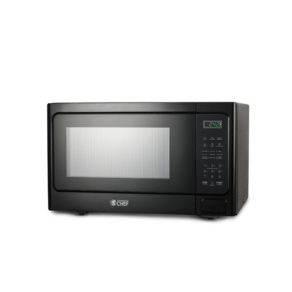 Commercial CHEF 20.5 in. Width 1.3 cu. ft. Stainless Steel 1000-Watt Countertop  Microwave Oven CHM13MS6 - The Home Depot
