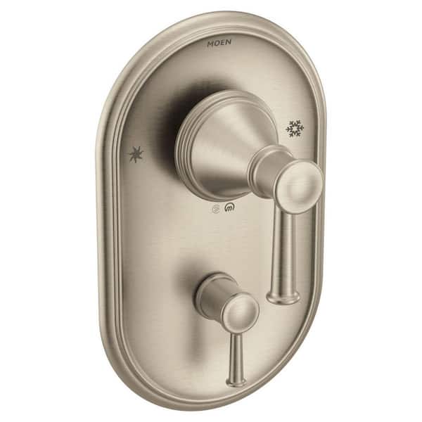 Belfield 2 Handle Wall Mounted Tub and Shower Trim Kit without Spout in Brushed Nickel (Valve Not Included)