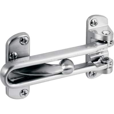 Chrome Plated Home Bolt Locking Door Gate Lock Security Guard Latch Silver