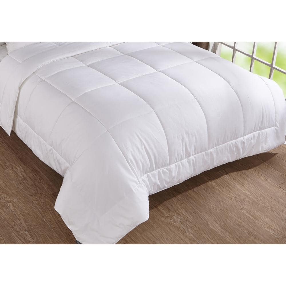 Luxurious White Cotton King Down Alternative Duvet
