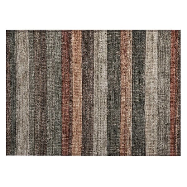Chantille Machine Washable Indoor/Outdoor Abstract ACN1865 Paprika 2 ft. x 3 ft. Accent Rug