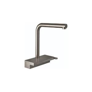 Aquno Select Single-Handle Pull-Down Sprayer Kitchen Faucet with QuickClean in Steel Optic