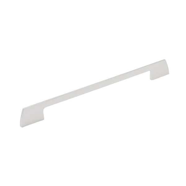 Angle 10-1/16 in. Center-to-Center Modern Polished Chrome Arch Cabinet Pull