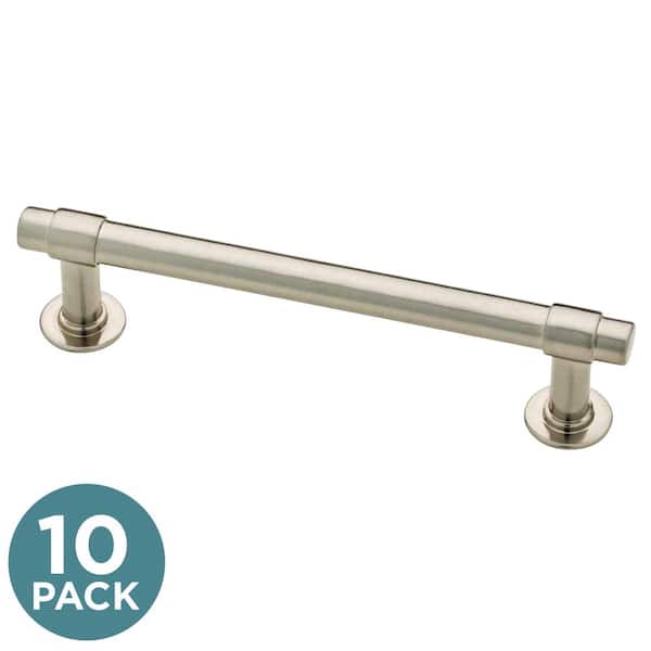 Franklin Brass Francisco 4 in. (102 mm) Satin Nickel Cabinet Drawer Bar Pull (10-Pack)
