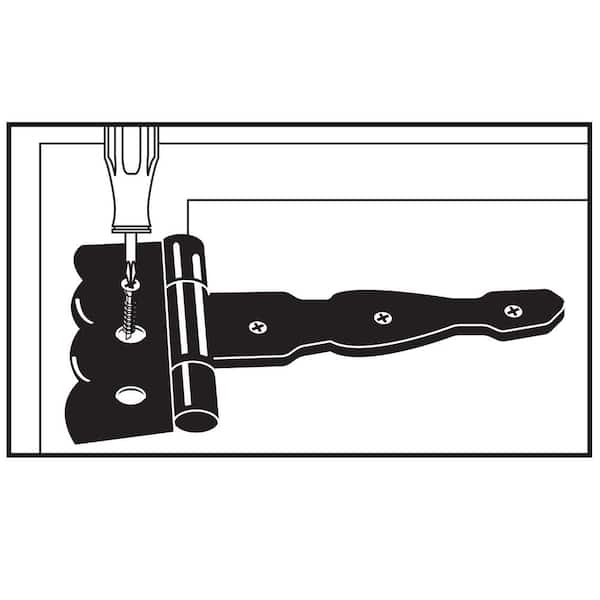 Everbilt 5 in. Black Heavy-Duty Butt Hinge with Rust Defender 60226 - The  Home Depot