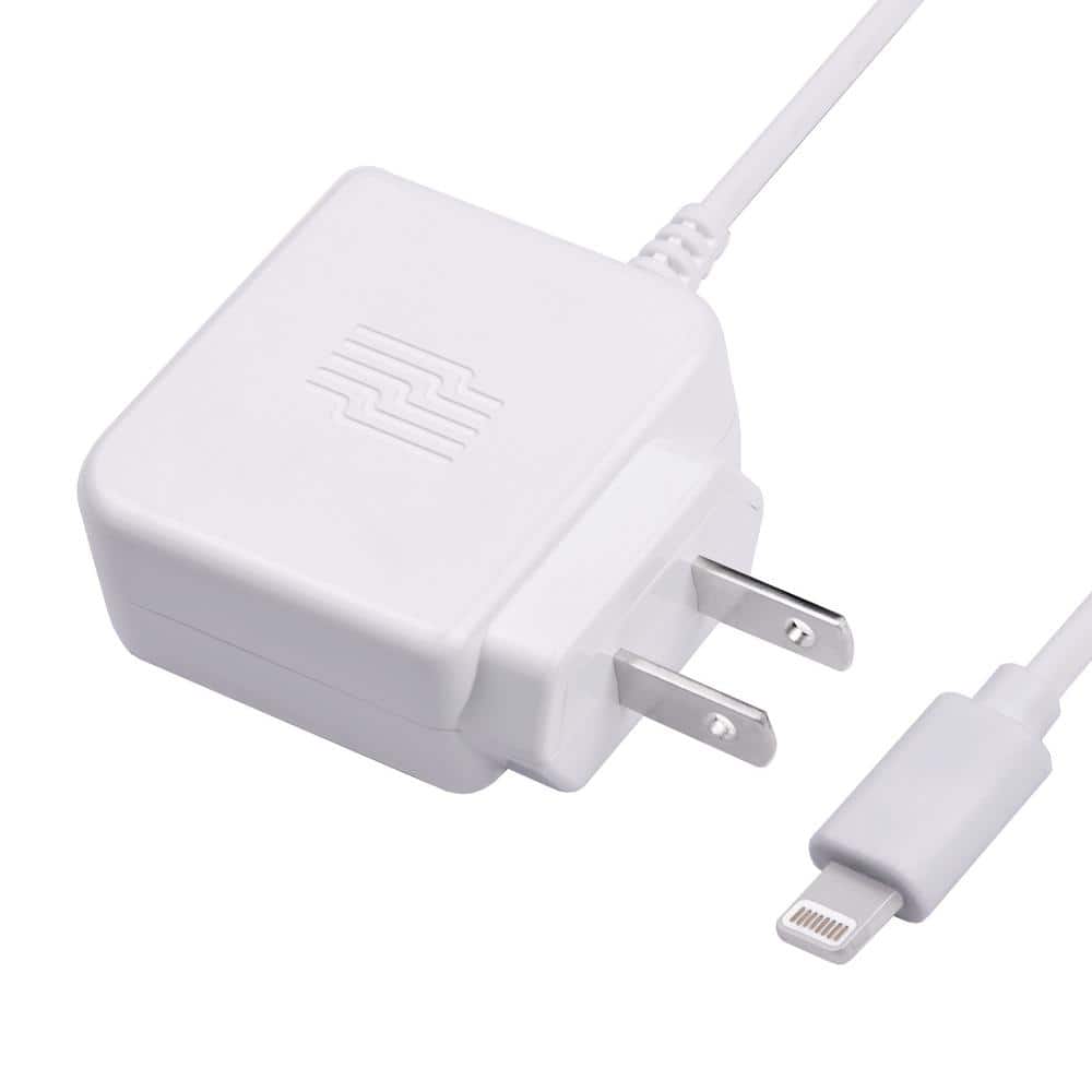 Zenith PM1024WC8 Lightning 8-Pin Wall Charger, 3-Feet, White