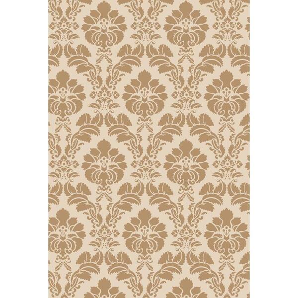 Stencil Ease 45 in. x 45 in. Floral Damask Wall and Floor Stencil