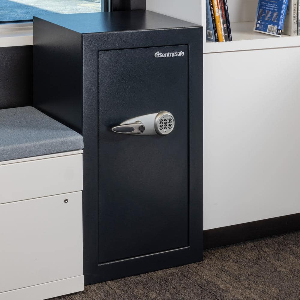 Black Solid Steel 6-cu ft Safe Box with Electronic Keypad Lock