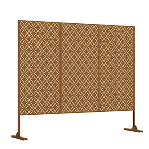 Brown Outdoor Decorative Privacy Screen