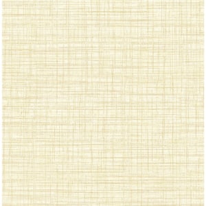 Tuckernuck Yellow Linen Strippable Roll (Covers 56.4 sq. ft.)