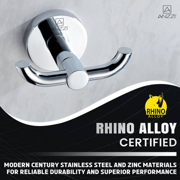 Caster Series Single Robe Hook in Polished Chrome