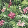 Global Fusion Tropical Pink Floral Plants Design Wallpaper G56435 - The  Home Depot