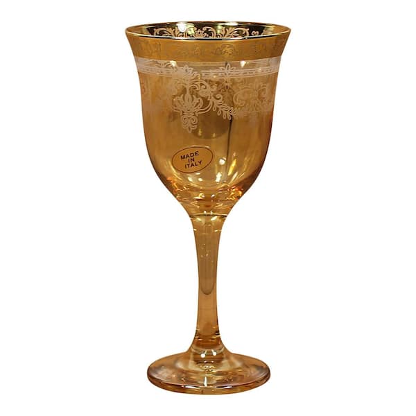 Lorren Home Trends Amber Goblets (Set of 6)