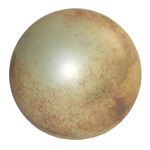 A and B Home 8 in.Dia. Gold Foil Glass Ball