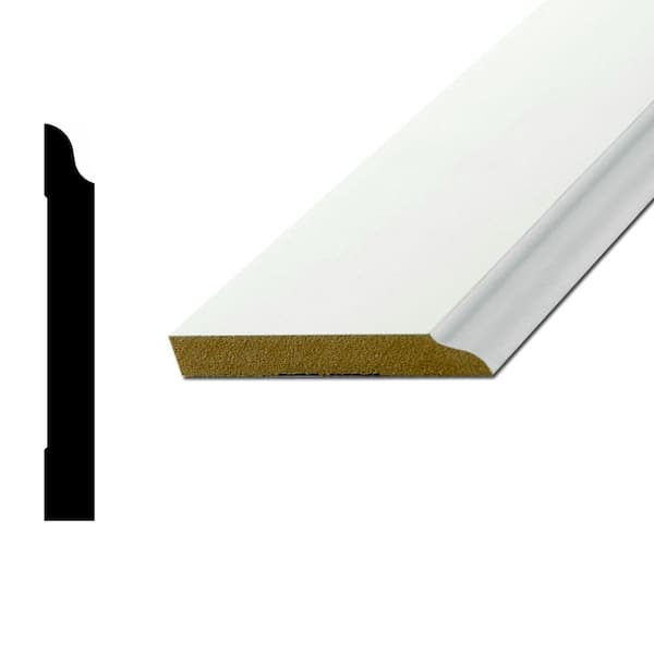 American Wood Moulding WM660 9/16 in. x 41/4 in. Primed MDF Base