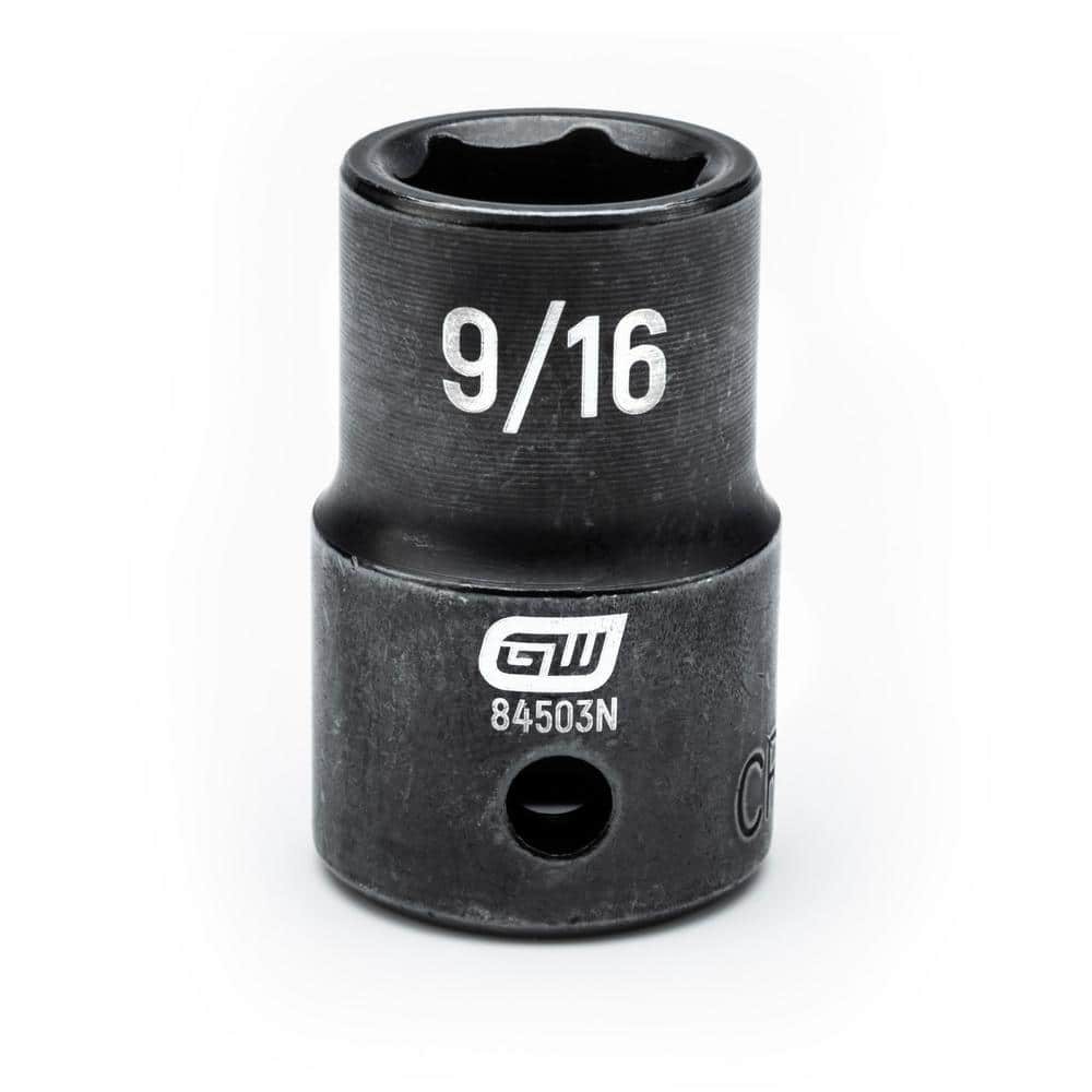 GEARWRENCH 1/2 in. Drive 6 Point SAE Standard Impact Socket 9/16 in
