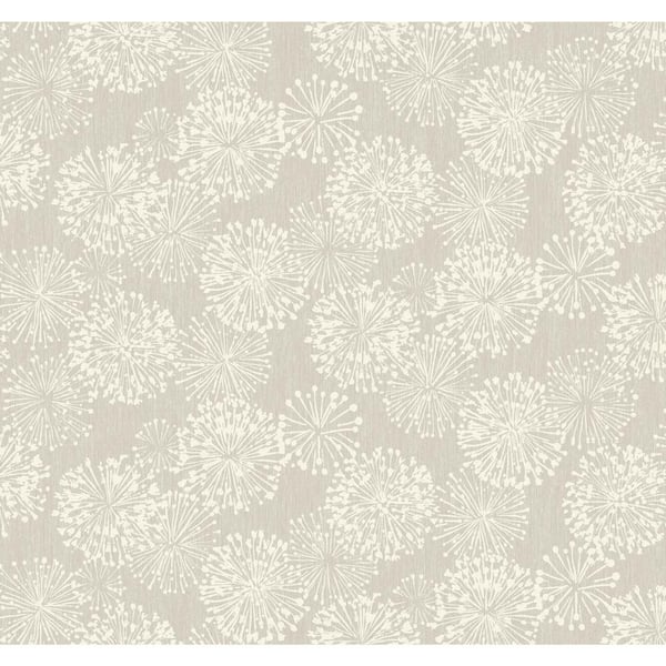 York Wallcoverings Silver Grandeur Unpasted Paper Matte Wallpaper, 27 in. by 27 ft.