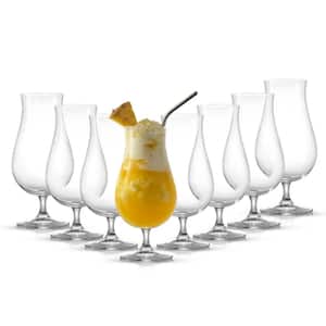 Terran 17 oz. Clear Crystal Hurricane Cocktail Glass (Set of 8)