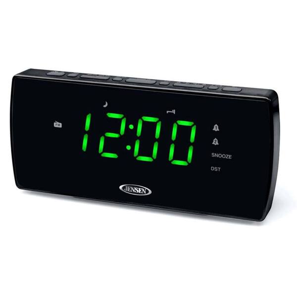 JENSEN Dual Alarm Clock Radio with Auto Time Set
