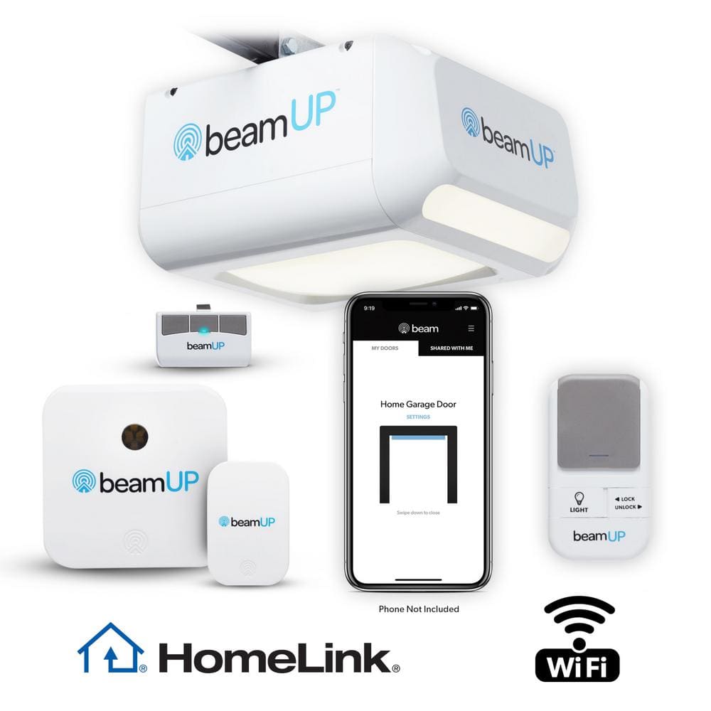 BeamUP Sentry BU400 Smart Garage Door Opener WiFi and Alexa Enabled No  Subscription Fees BU400 The Home Depot