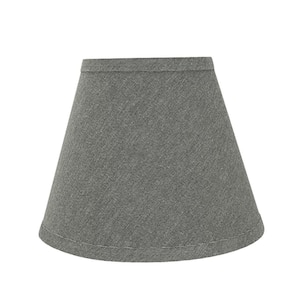 9 in. x 7 in. Grey Hardback Empire Lamp Shade