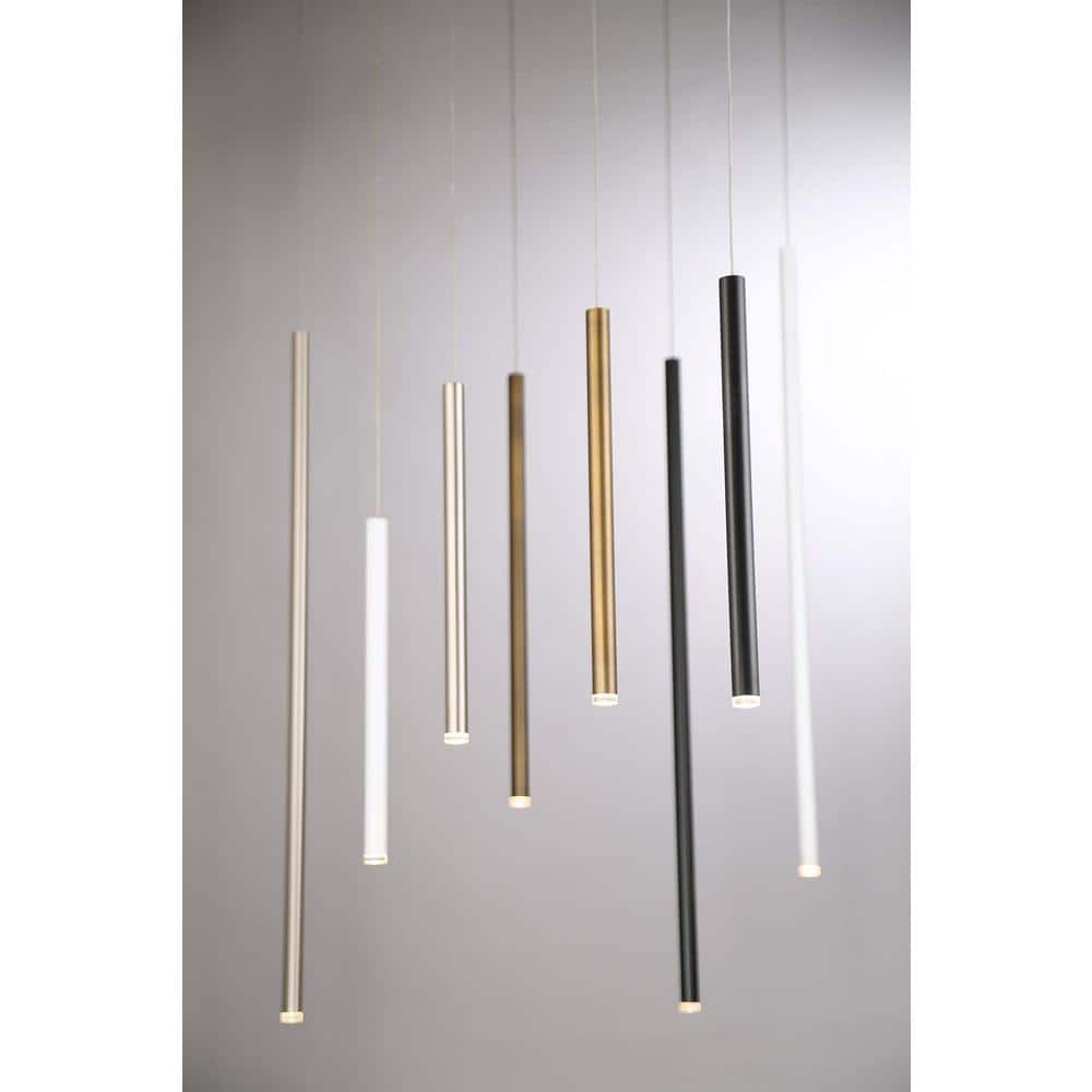 Navada Sleek Black LED Pendant Light with Metal Shade