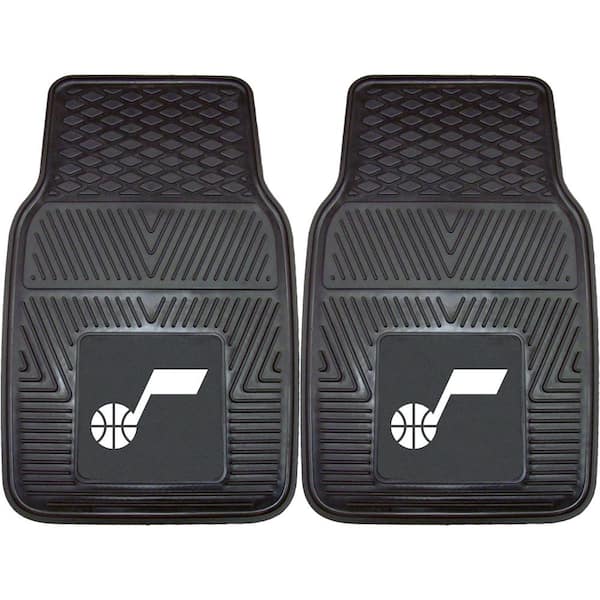 FANMATS Utah Jazz Musical Note Logo 18 in. x 27 in. 2-Piece Heavy Duty Vinyl Car Mat