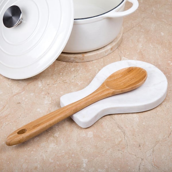 Marble Spoon Rest, Heat-Resistant, BPA-Free Spoon Holder for Stove Top –  CraftsOfEgypt