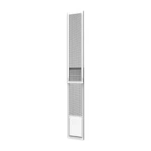 1 7.09 in. x 9.25 in. Medium White Patio Pet Door Insert, Adjustable up to 7 ft., Suitable for Sliding Doors