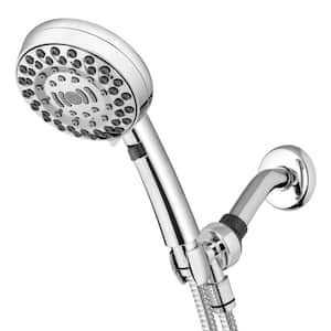 6-Spray Patterns with 1.8 GPM 4.75 in. Wall Mount Adjustable Handheld Shower Head in Chrome