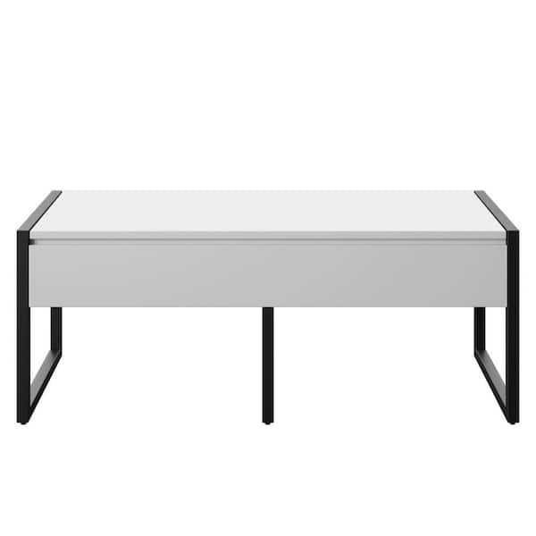 Twin Star Home White Storage Bench