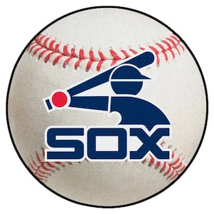 Chicago White Sox 27 in. Round Baseball Area Rug